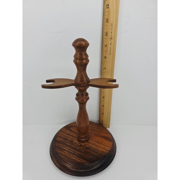 Vintage 1968 Styson Wood Stand For Vinegar And Oil Bottles **Stand‎ Only** - Picture 4 of 5